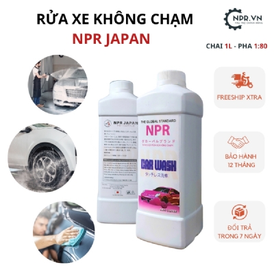 Nước rửa xe không chạm - Dung dịch rửa xe ô tô, xe máy NPR JAPAN chính hãng 1L